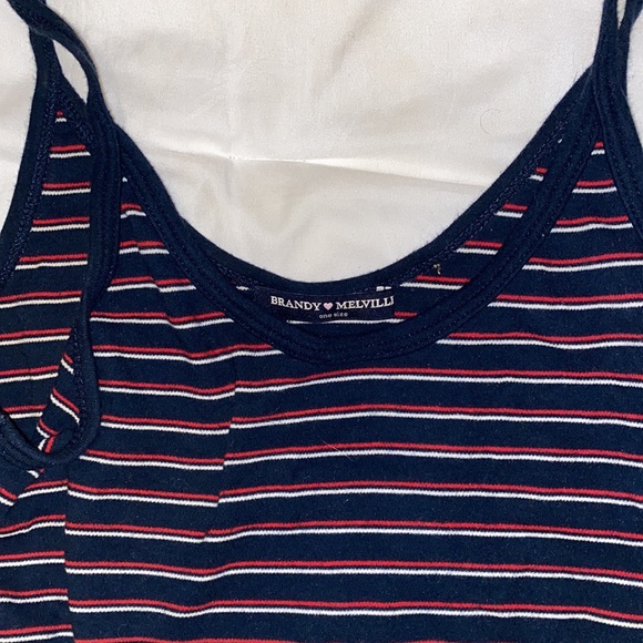 BRANDY MELVILLE RED WHITE AND BLUE TANK sz s - Picture 2 of 2